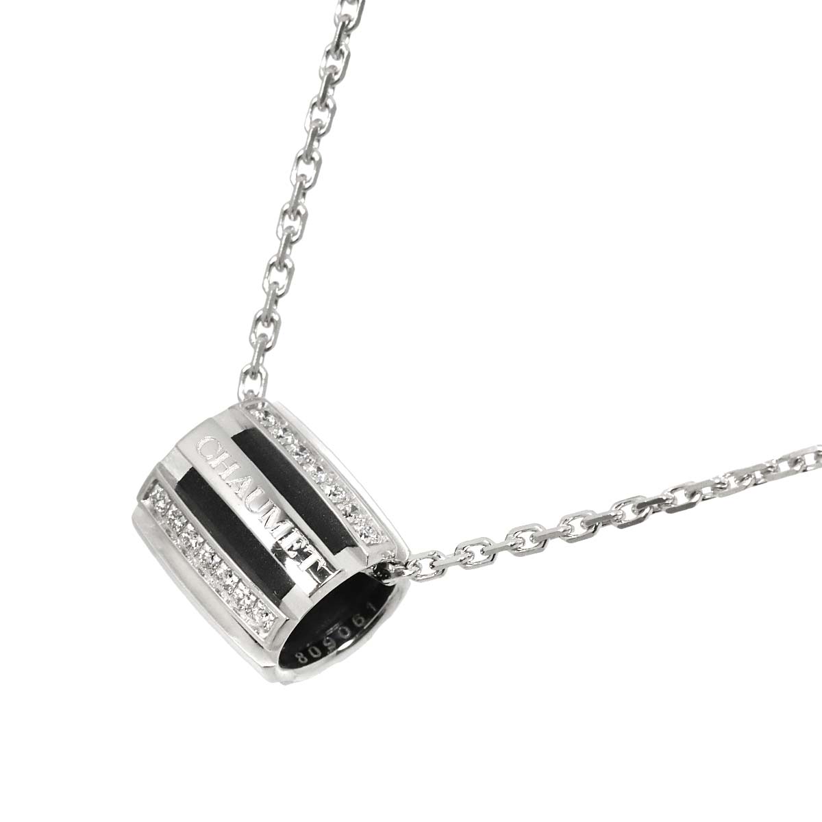 Class One Diamond Necklace 18K WG White Gold 750