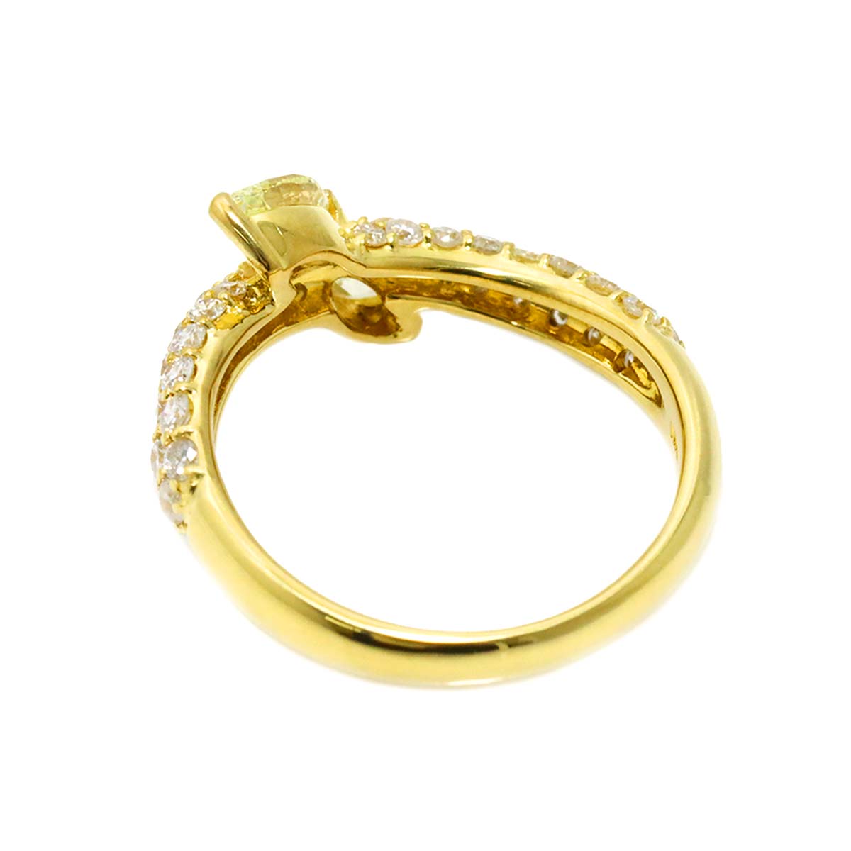 Diamond 0.62ct/0.67ct Ring 18K YG Yellow Gold 750 5.5-5.75(US)