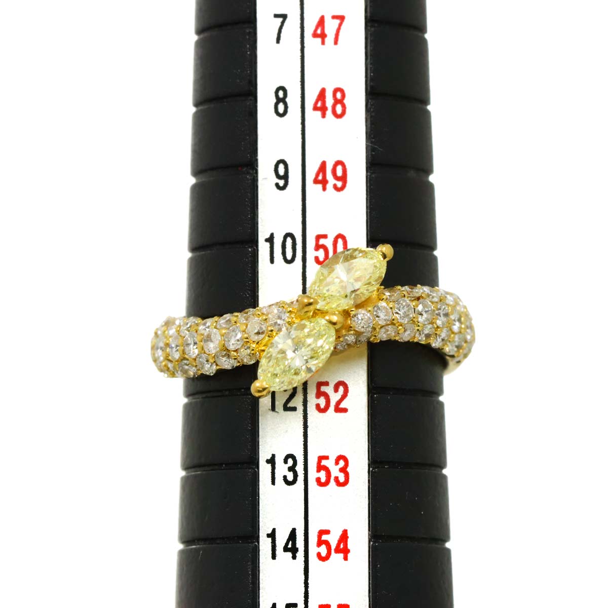 Diamond 0.62ct/0.67ct Ring 18K YG Yellow Gold 750 5.5-5.75(US)