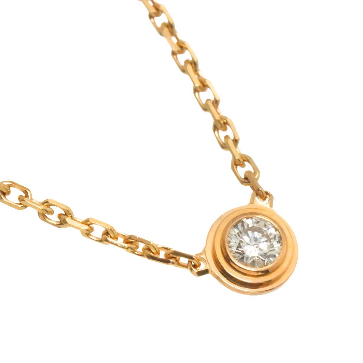 d Amour Diamond Necklace XS 18K Pink Gold 750