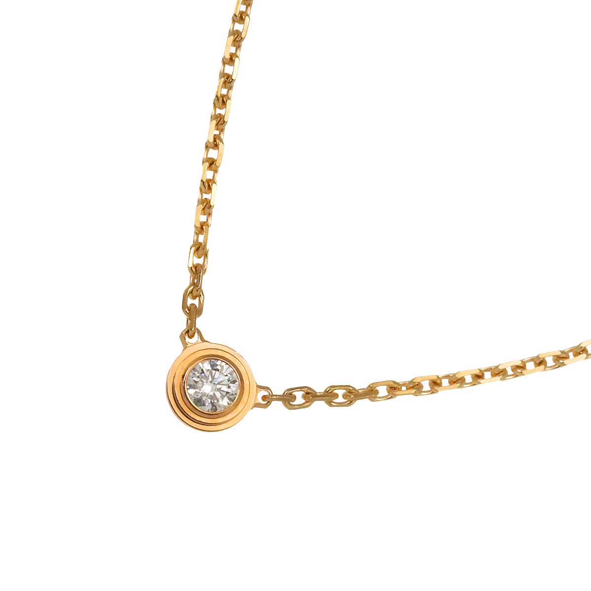 d Amour Diamond Necklace XS 18K Pink Gold 750