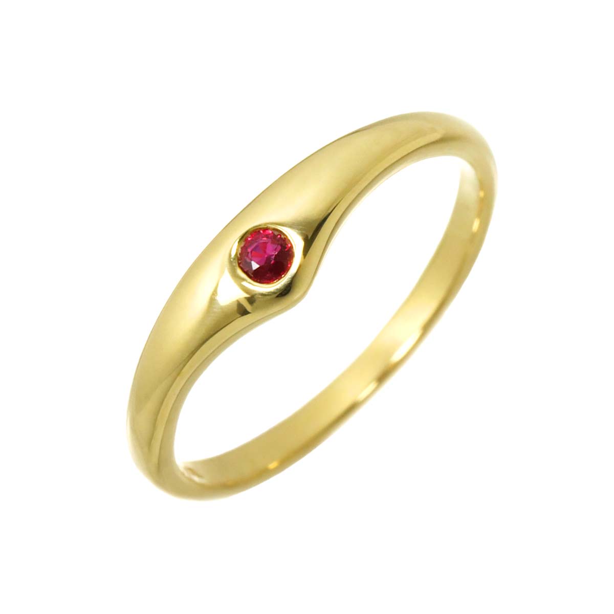 Ruby Ring 18K YG 750 size6.75-7.25(US)