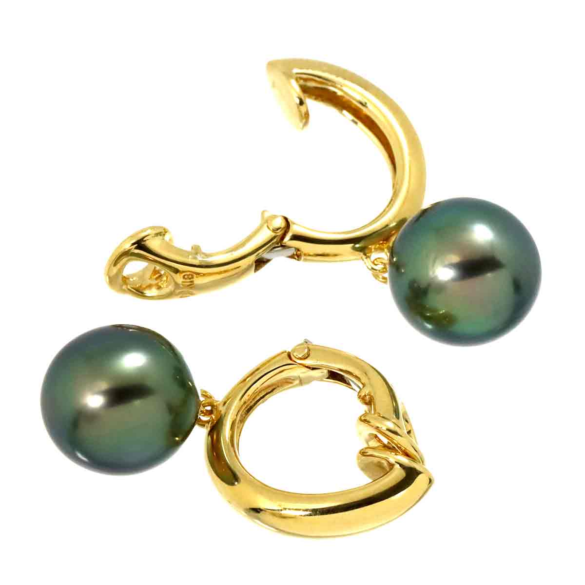 South Sea pearl 10.0mm Earrings Clip on 18K YG 750