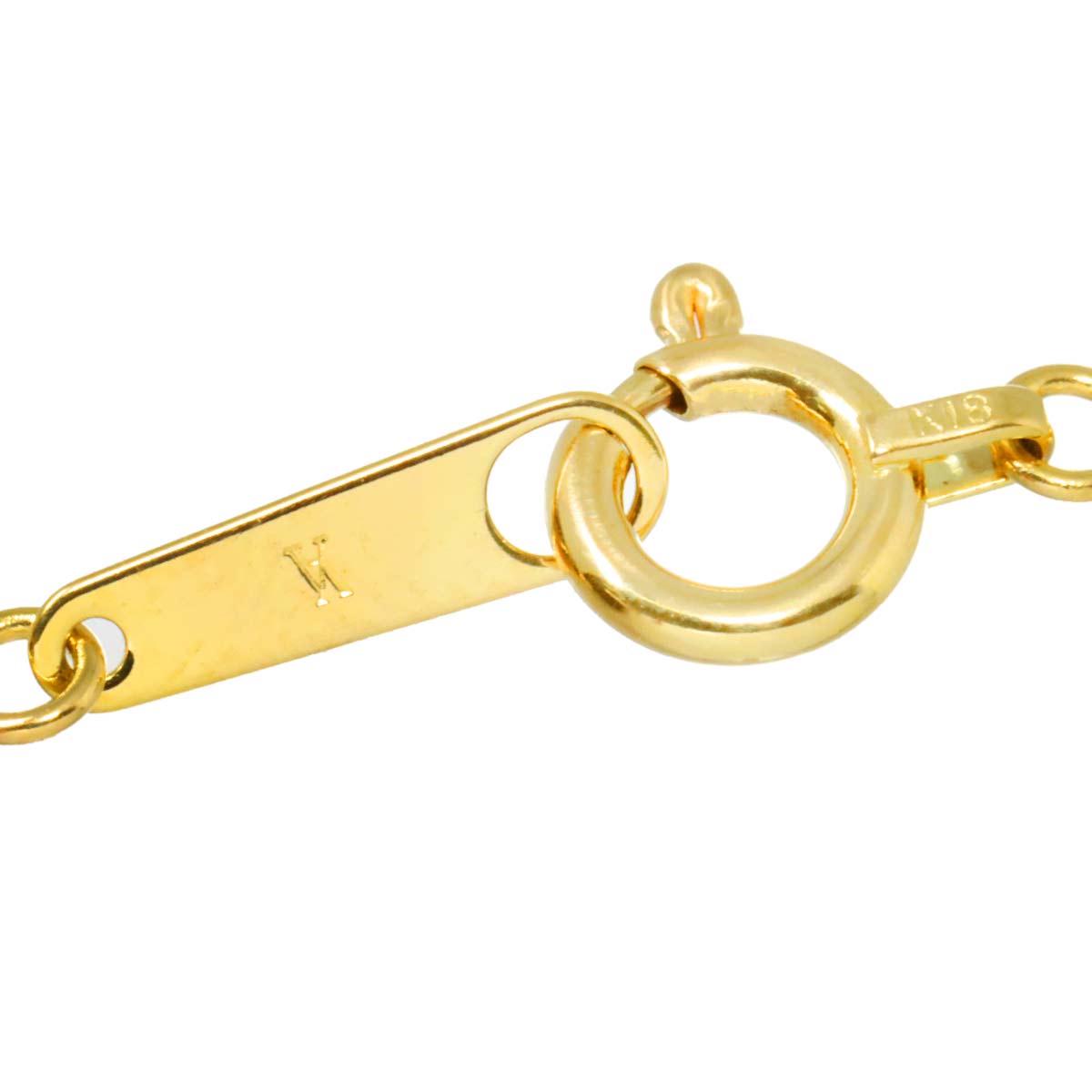 Sapphire Diamond Necklace 18K Yellow Gold 750