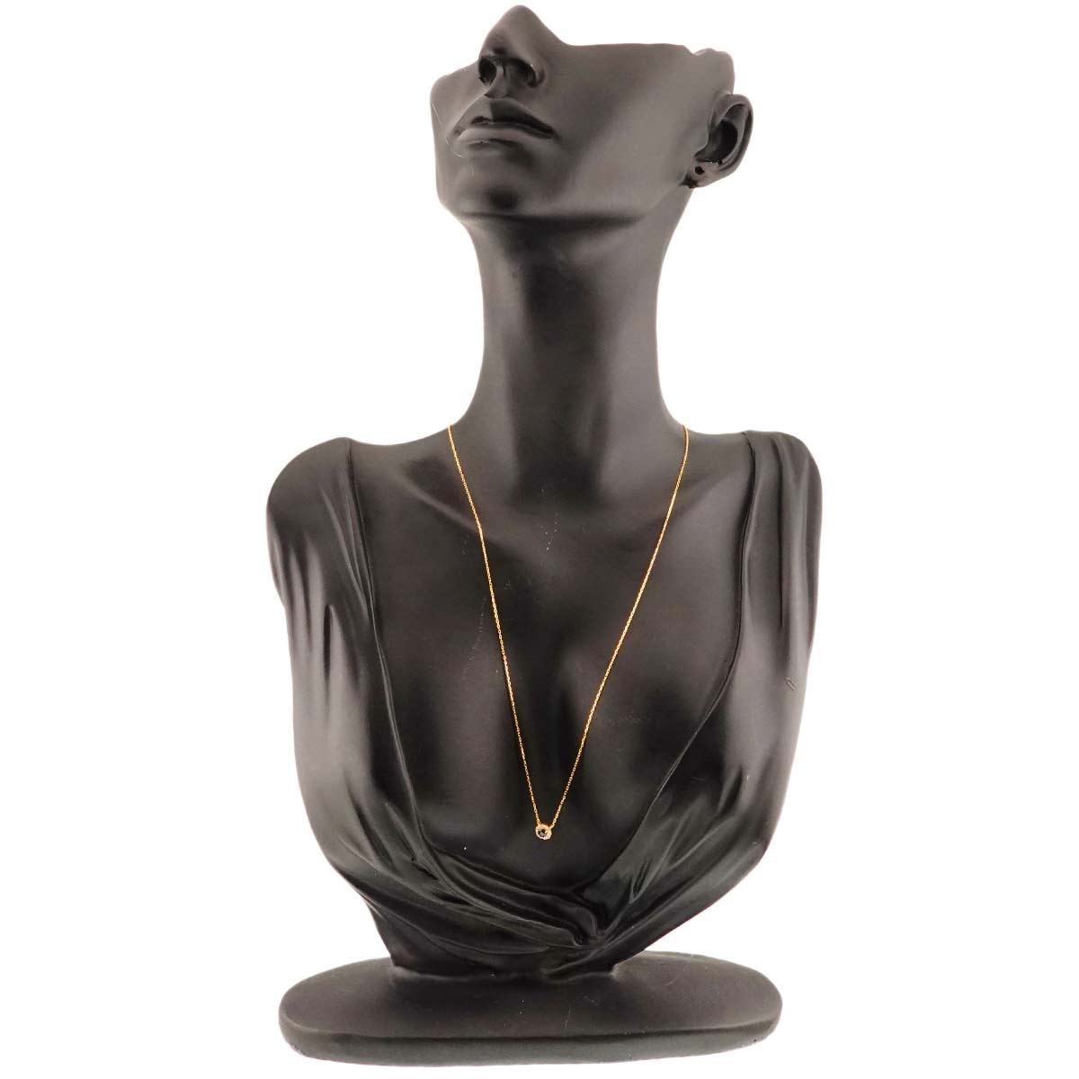 Sapphire Diamond Necklace 18K Yellow Gold 750