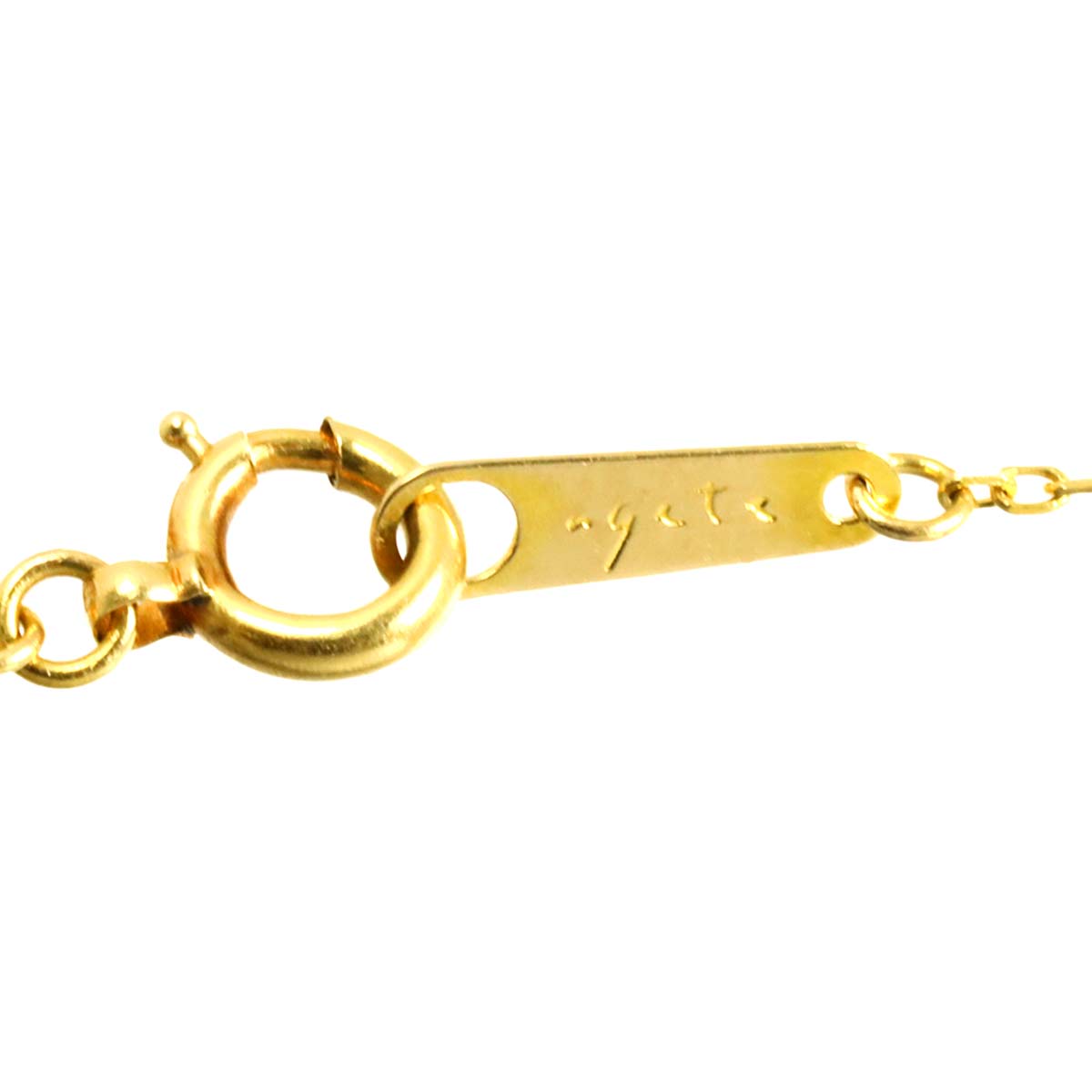 Diamond 0.10ct Necklace 18K YG Yellow Gold 750