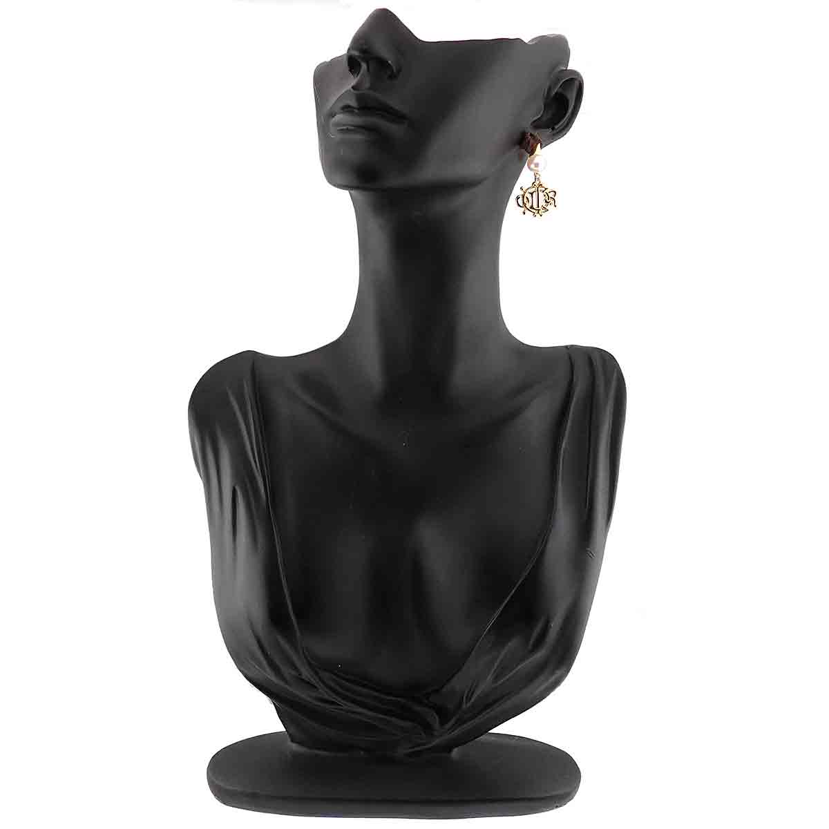 Akoya Pearl 7.2mm Diamond Earrings 18K YG 750