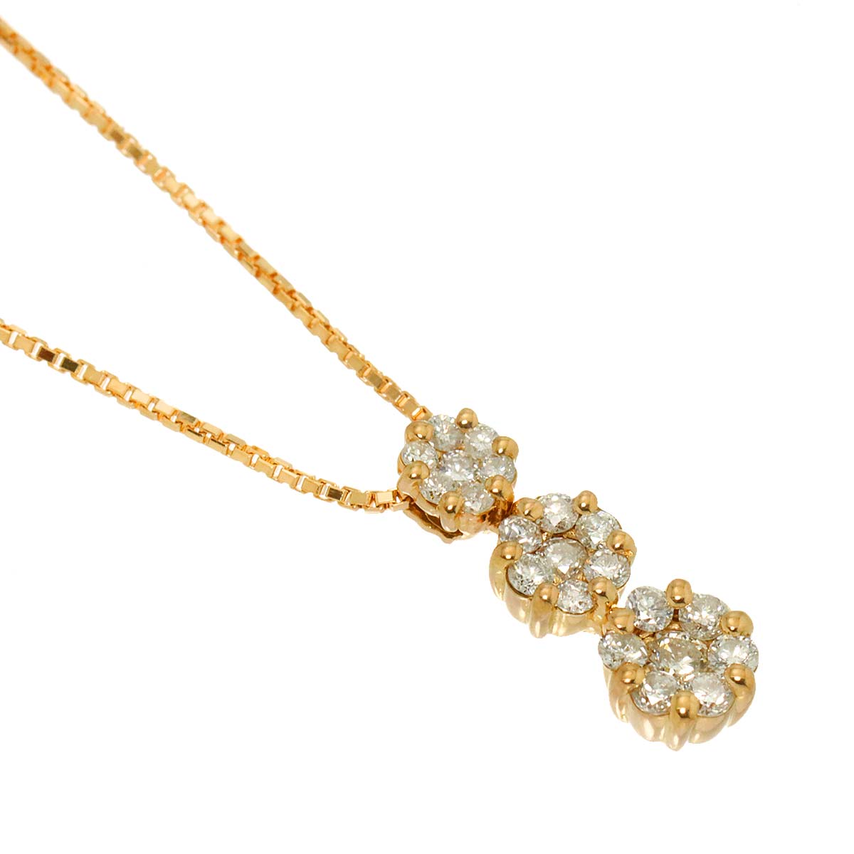 Diamond 0.30ct Necklace 18K Pink Gold 750