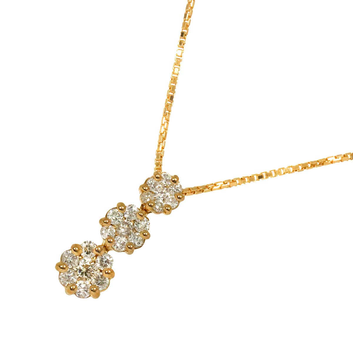 Diamond 0.30ct Necklace 18K Pink Gold 750
