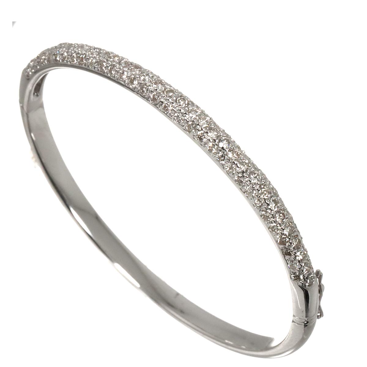 Diamond 2.50ct Bracelet 18K K18 WG White Gold 750