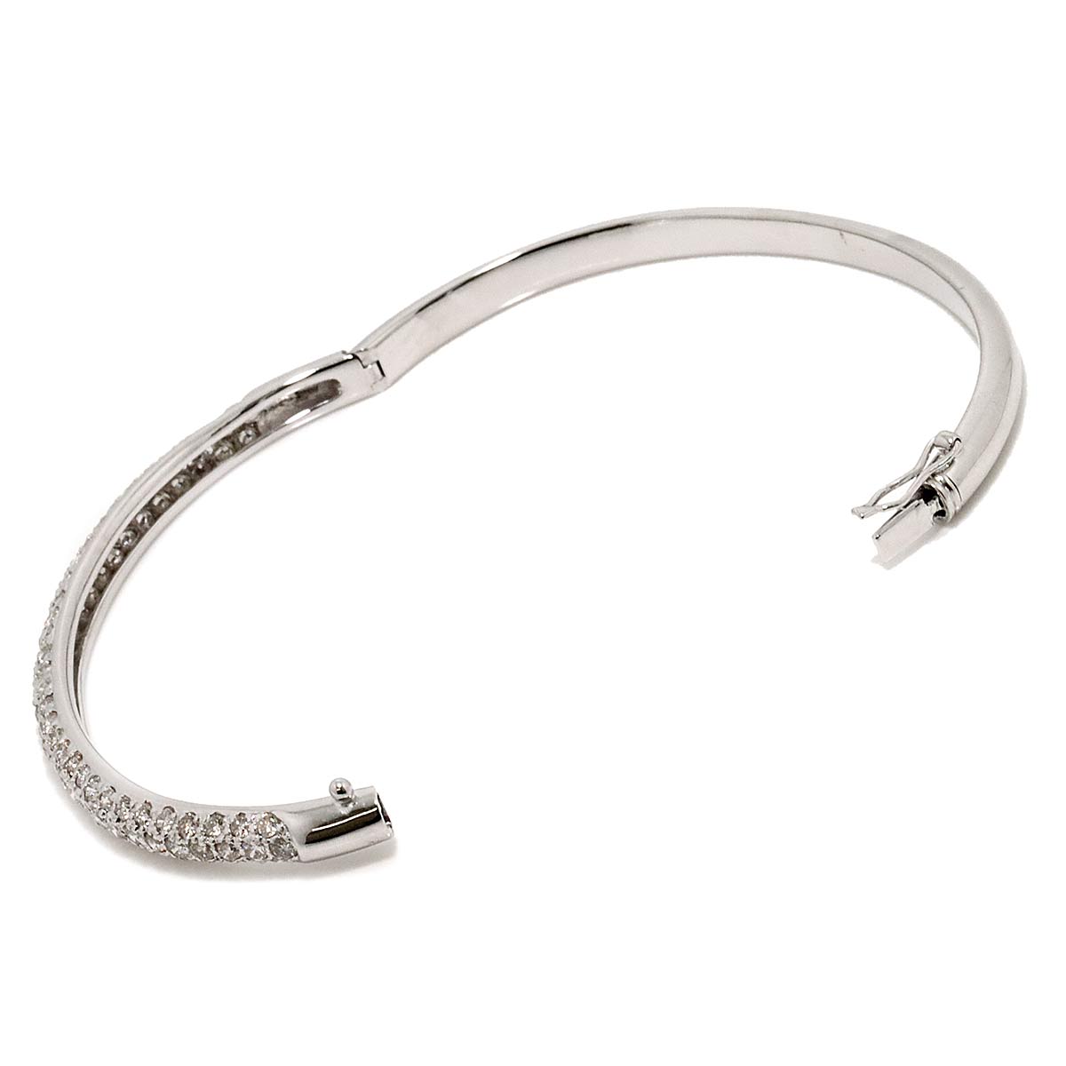 Diamond 2.50ct Bracelet 18K K18 WG White Gold 750