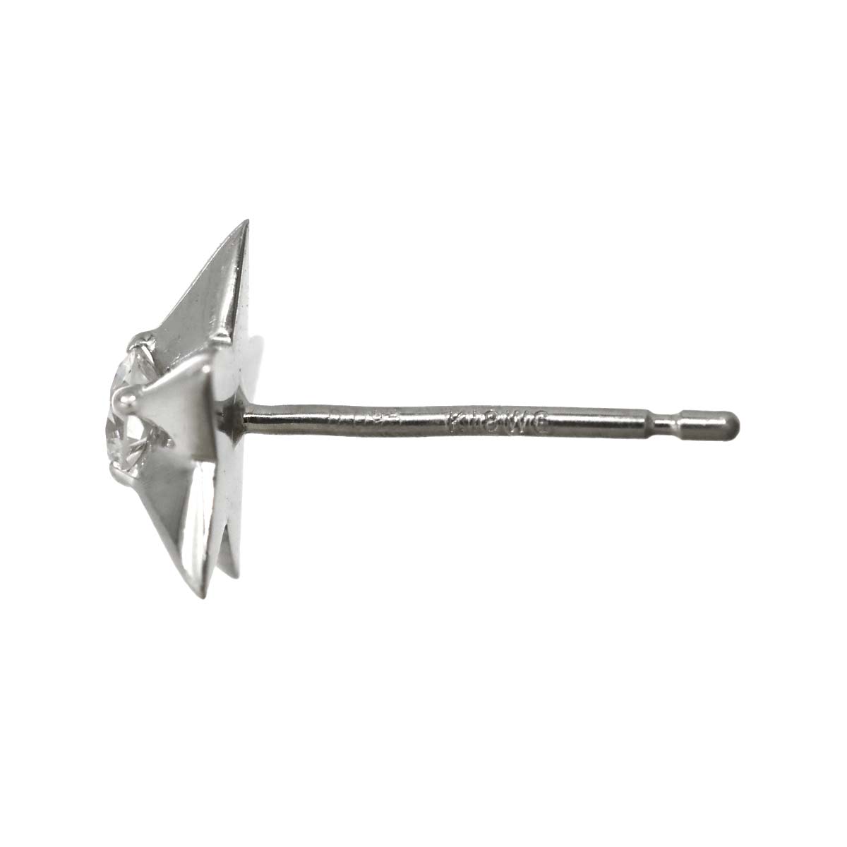 Diamond 0.096ct/0.095ct Earrings Pierced 18K K18 WG 750