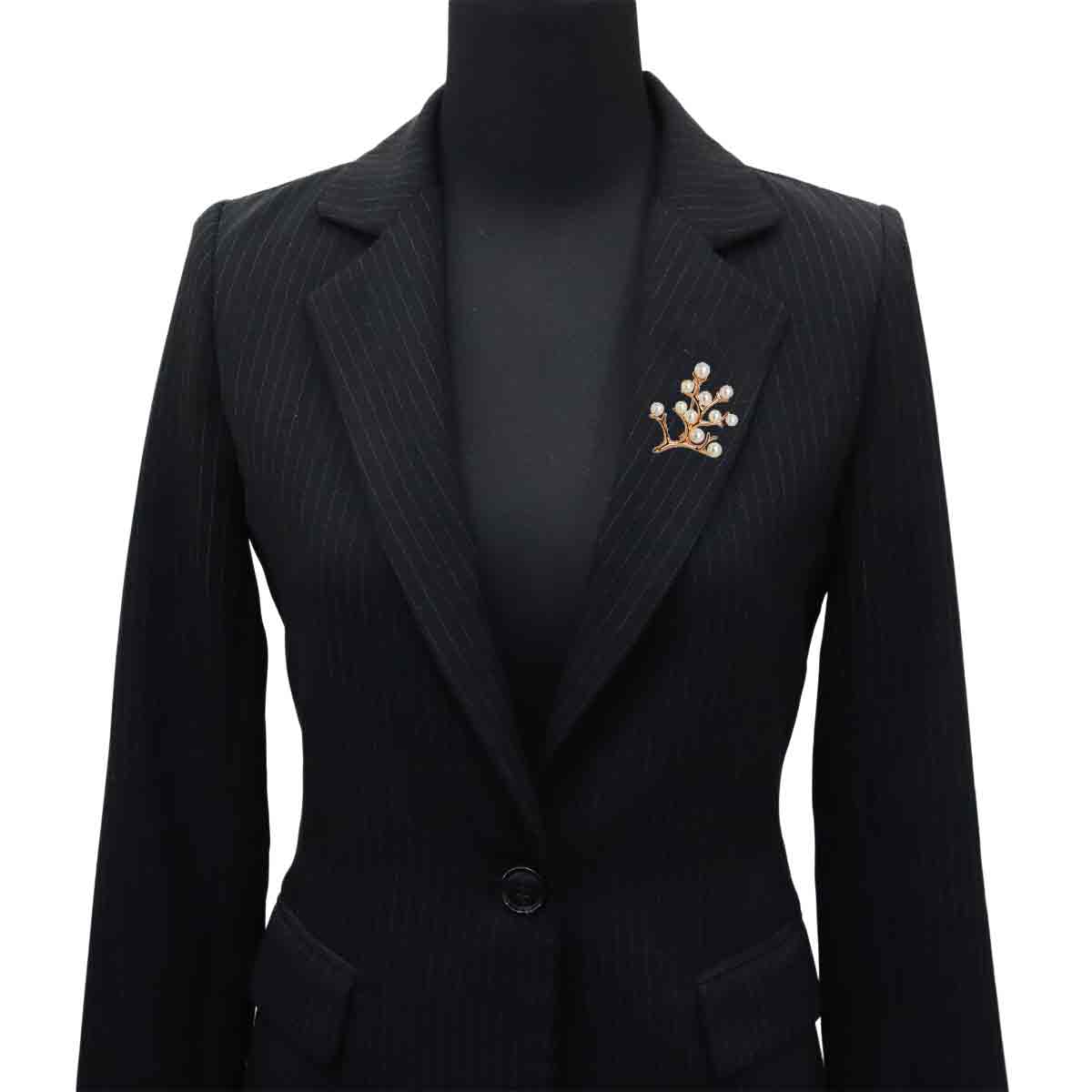 Akoya pearl 5.2-4.0mm Brooch 18K PG 750