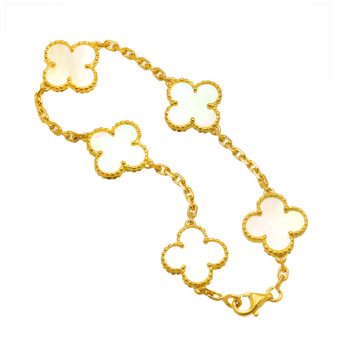 Vintage Alhambra MOP Bracelet 18K YG 750