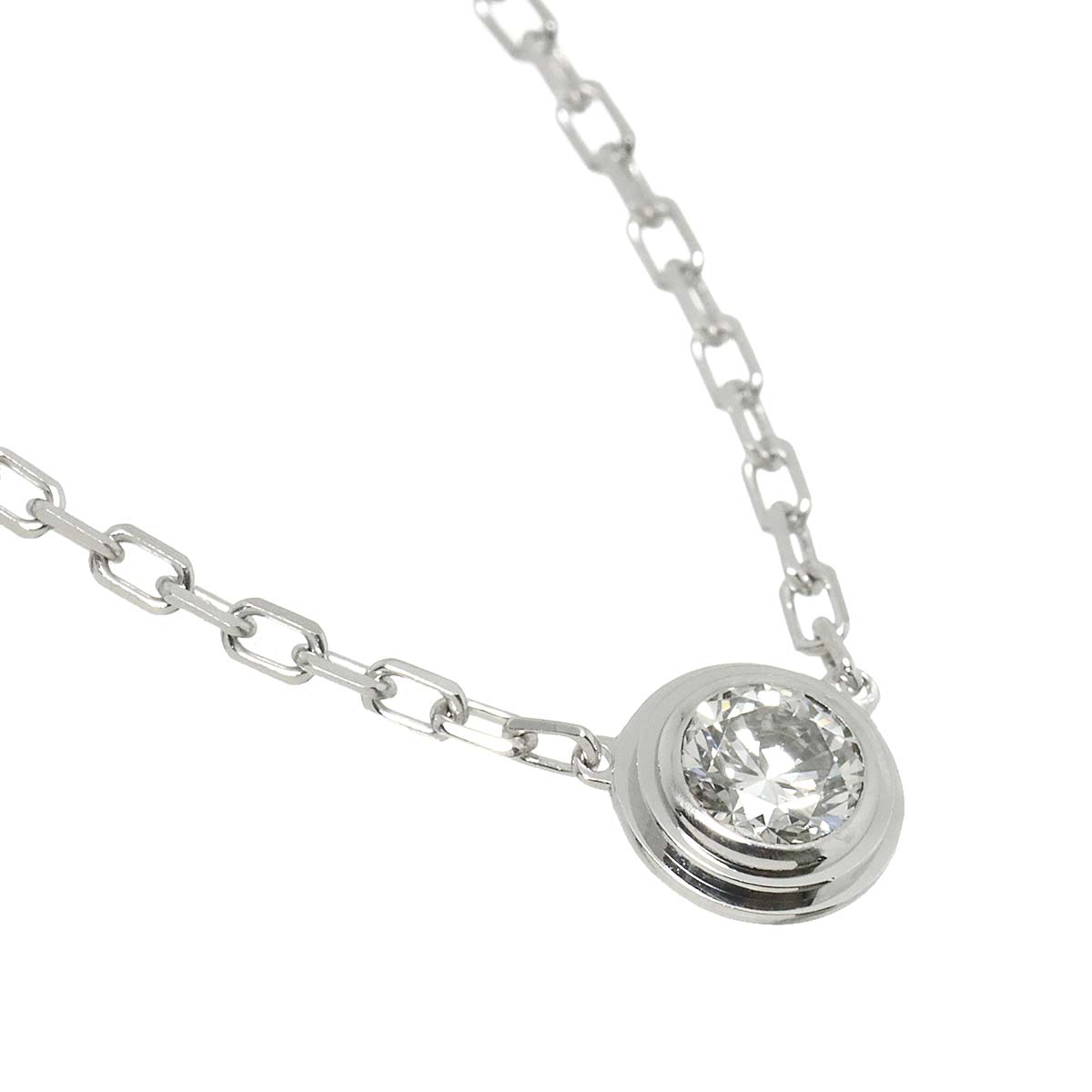 d Amour Diamond LM Necklace 18K WG 750