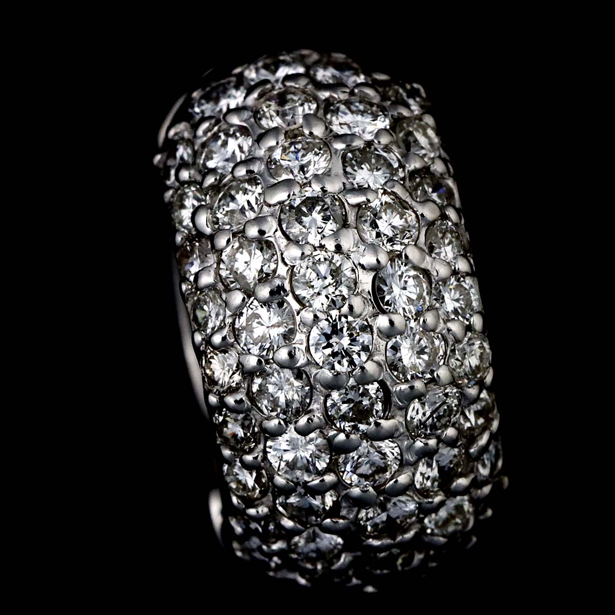 Diamond 0.60ct/0.60ct Earrings Clip on 18K WG 750