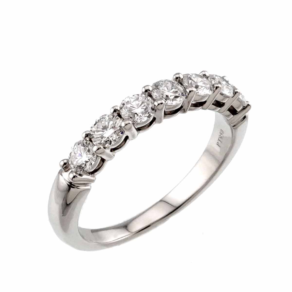 Forever Half Diamond Ring Platinum size5.25(US)