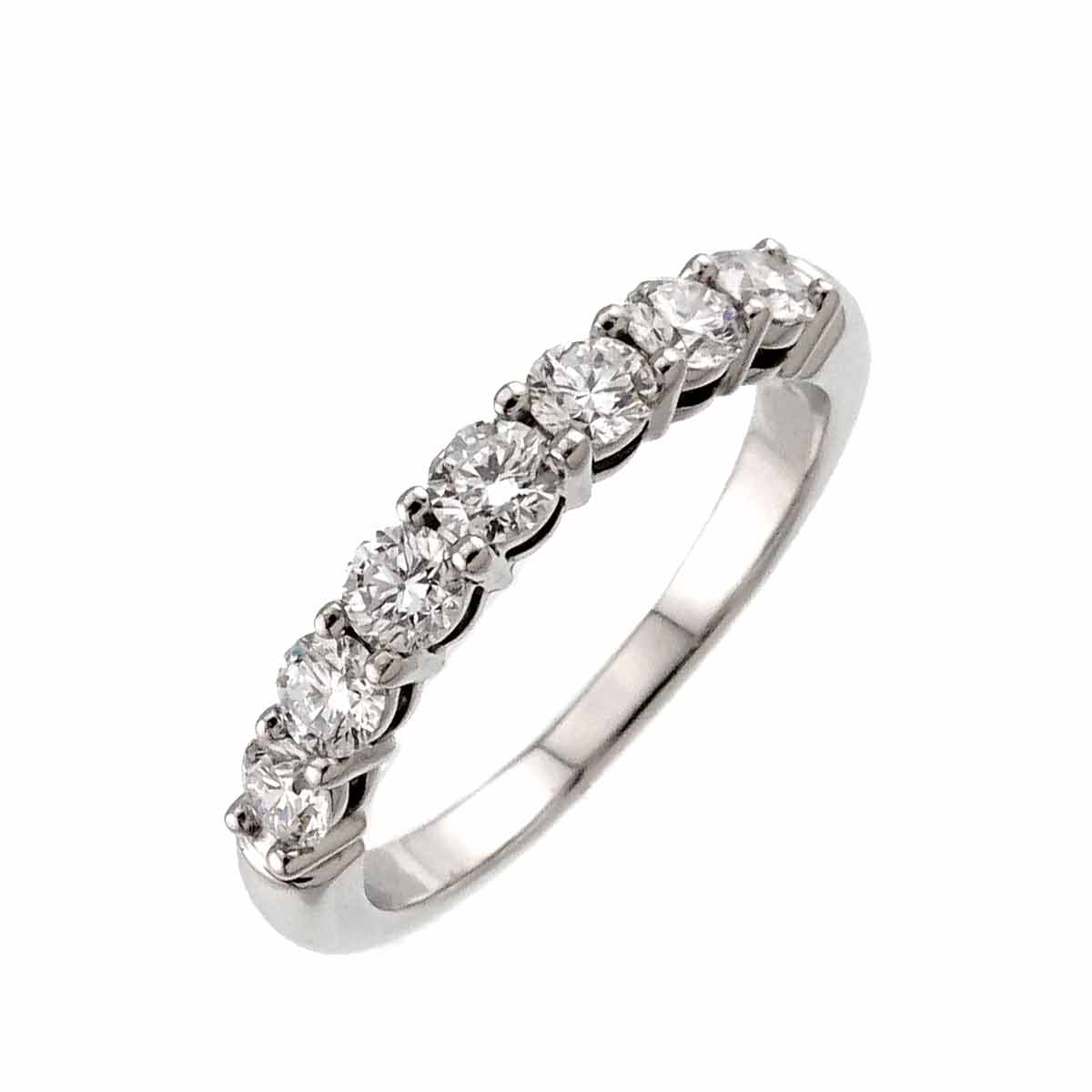 Forever Half Diamond Ring Platinum size5.25(US)