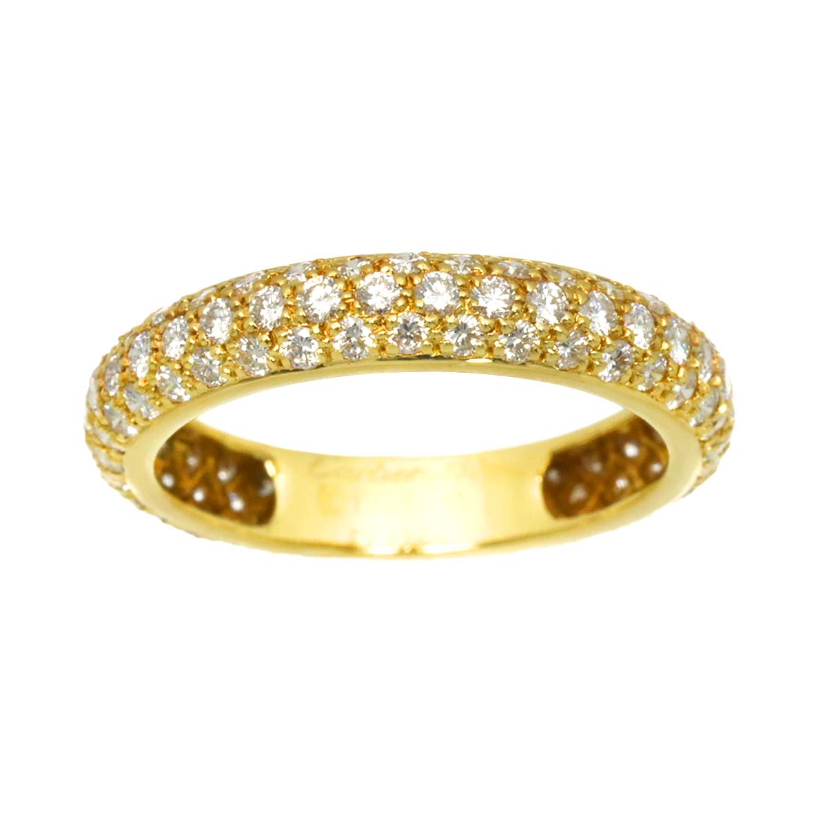 Diamond Ring 18K YG 750 size51 5.5-5.75(US)