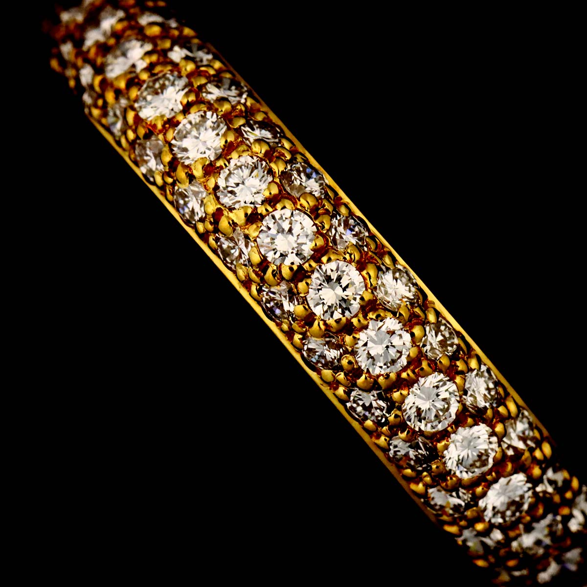 Diamond Ring 18K YG 750 size51 5.5-5.75(US)