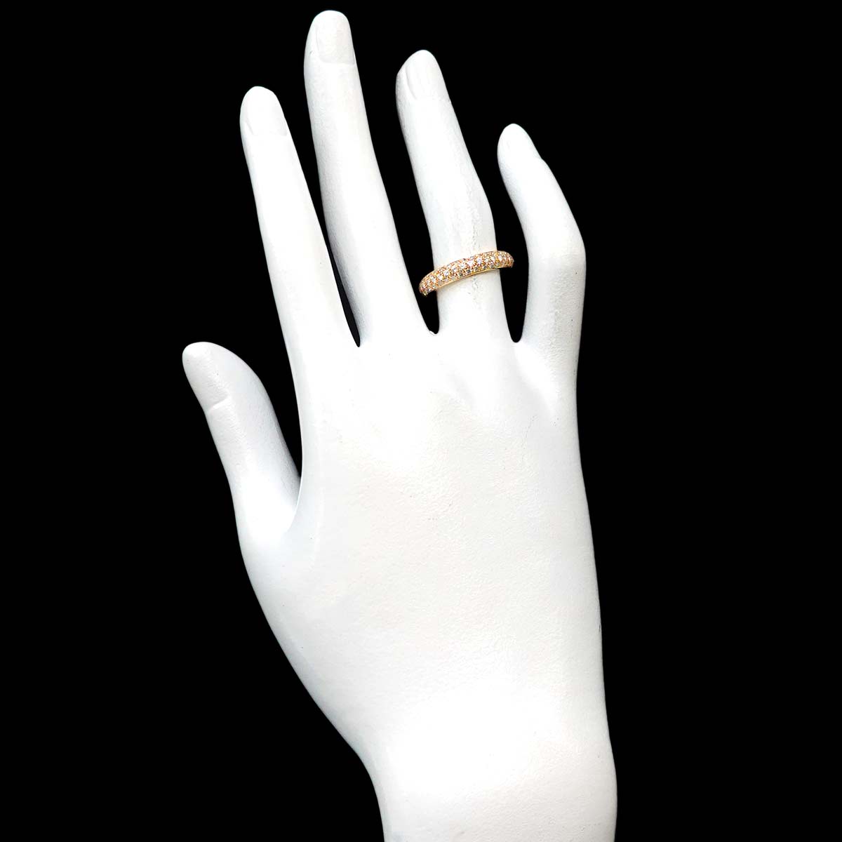 Diamond Ring 18K YG 750 size51 5.5-5.75(US)