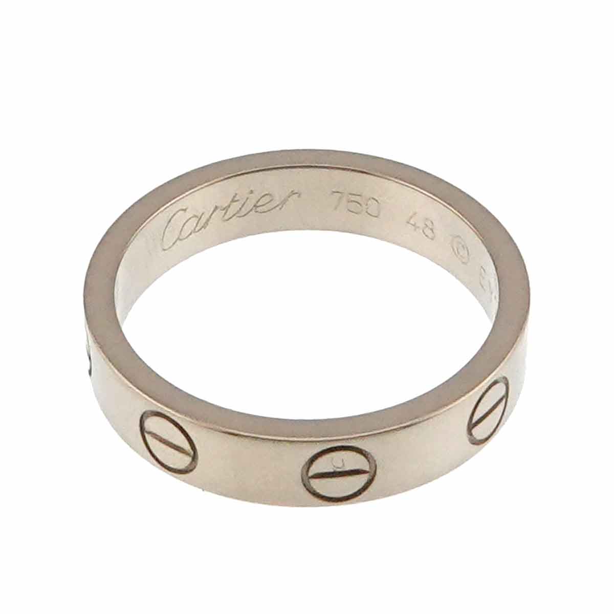 Mini Love Ring 18K White Gold 750 size48 4.5(US)