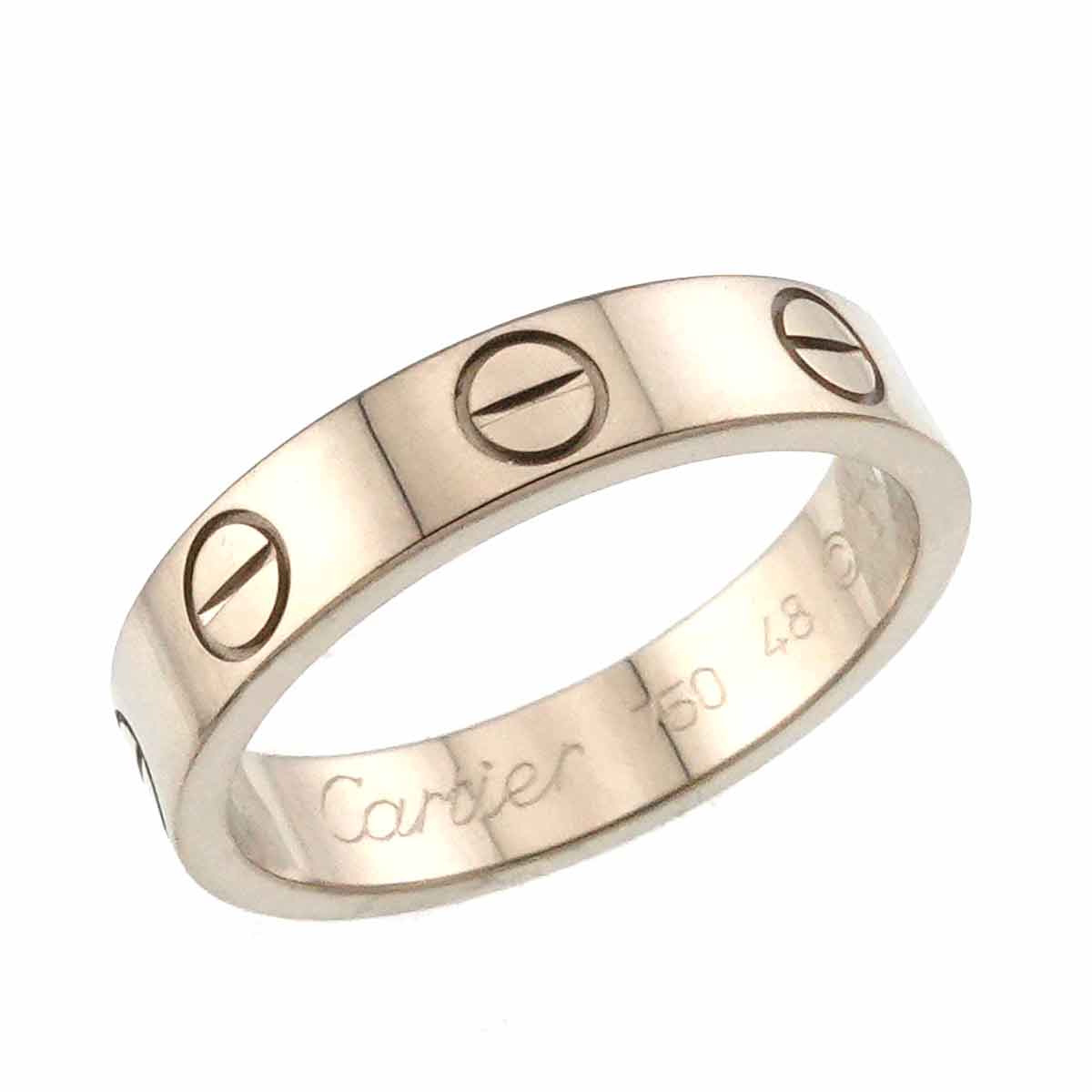 Mini Love Ring 18K White Gold 750 size48 4.5(US)