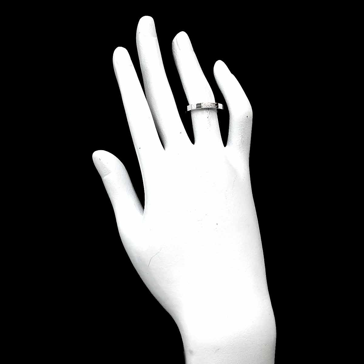 Laniere Ring 18K White Gold 750 Size49 4.75-5(US)