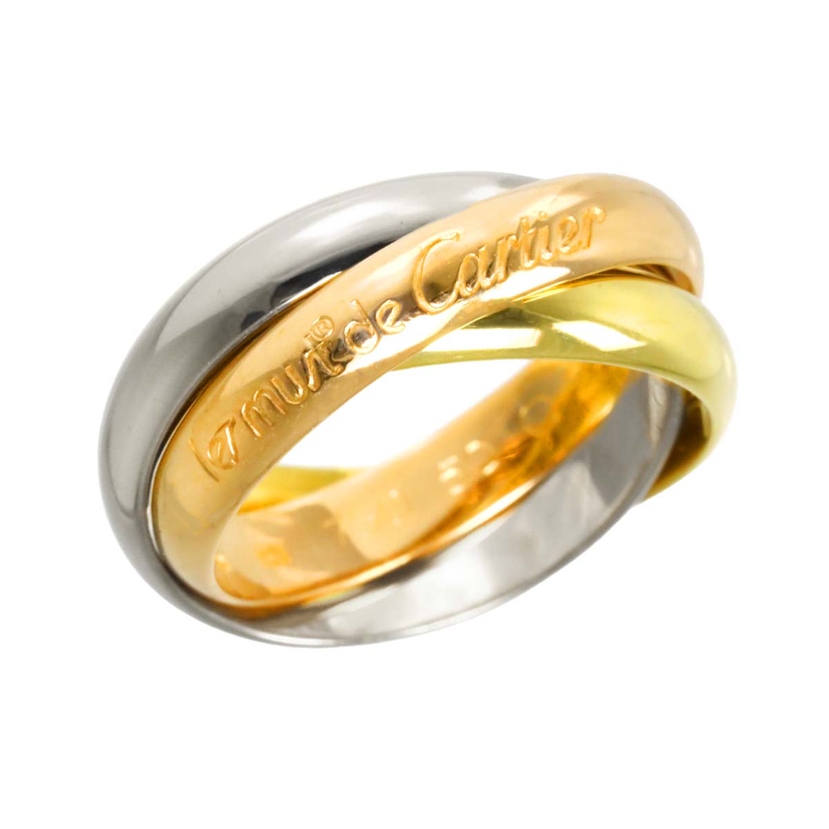 Trinity MM Ring 18K YG WG PG 750 Size50 5-5.25(US)