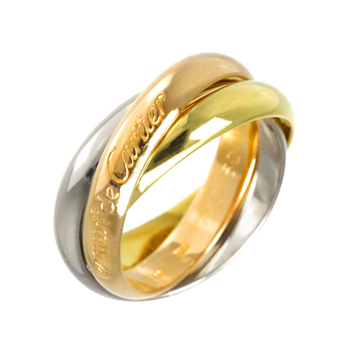 Trinity MM Ring 18K YG WG PG 750 Size50 5-5.25(US)