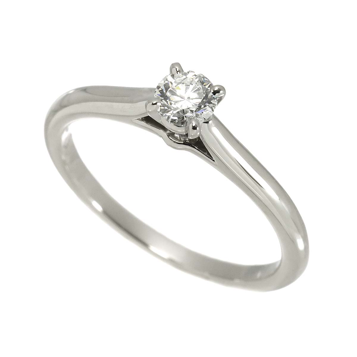 Diamond 0.25ct F/VVS2/3EX Ring Platinum size52 6(US)