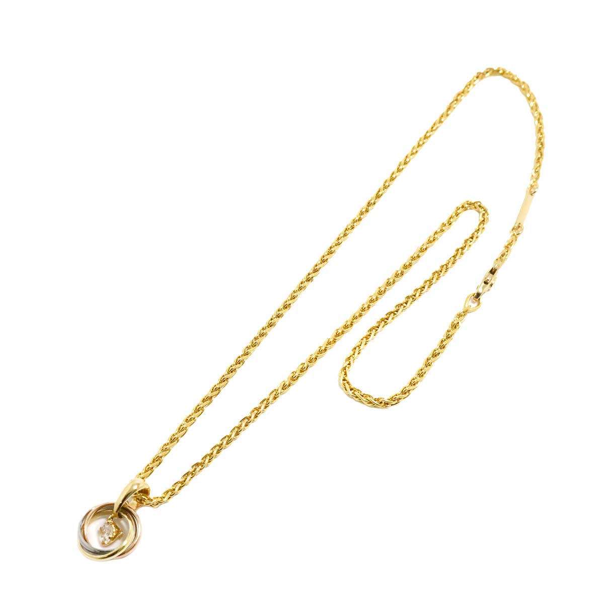Trinity Diamond Necklace 18K YG WG PG 750 90306895