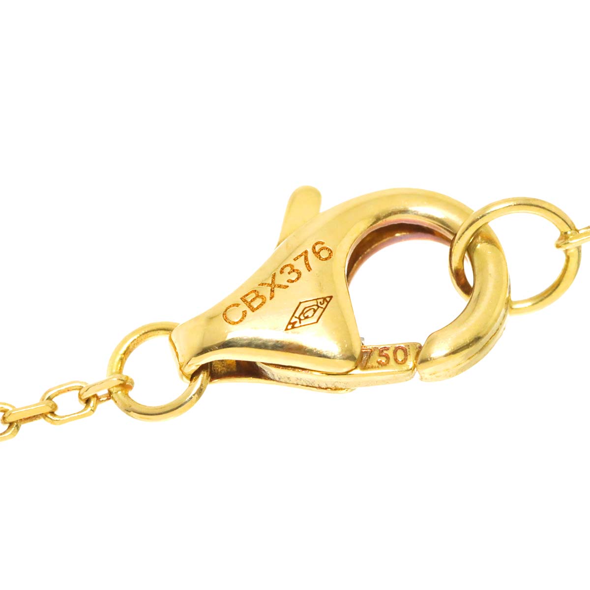 AMULETTE SM Mother of Pearl MOP Diamond Necklace 18K YG 750