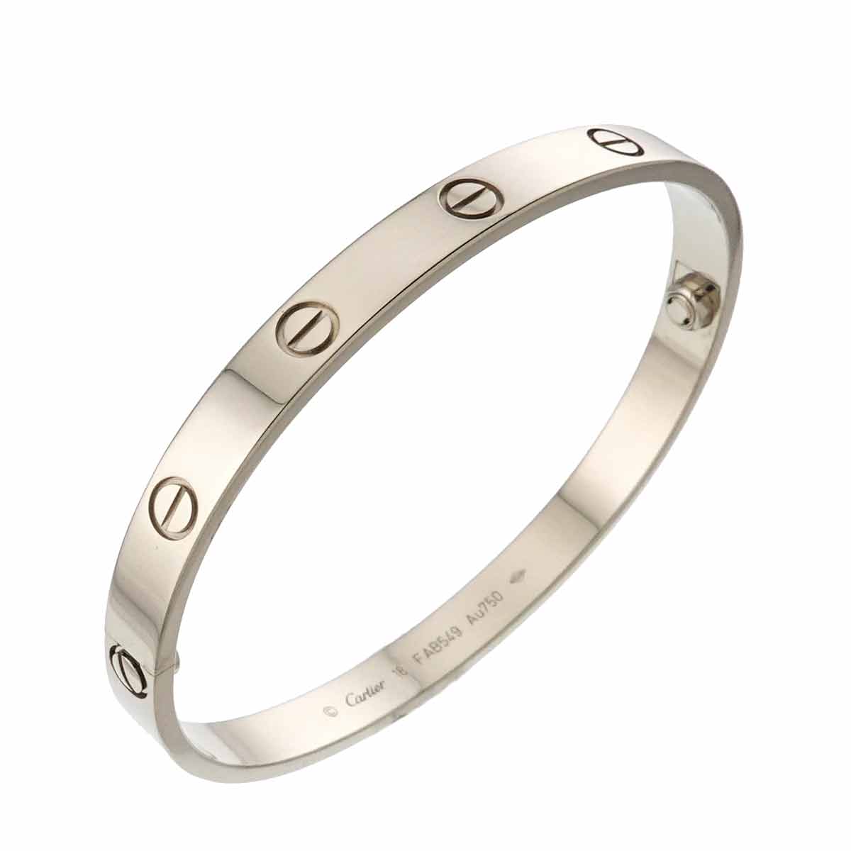 Love Bracelet Bangle 18K WG 750 Size18