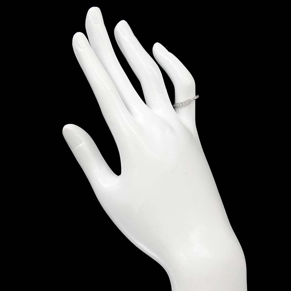 Harmony Band Ring Diamond Pt Platinum size3.75-4(US)