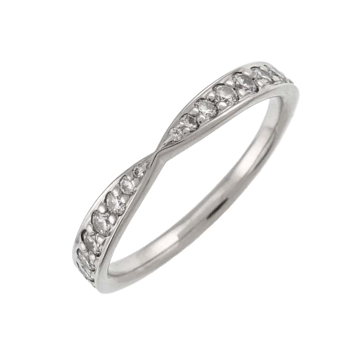 Harmony Band Ring Diamond Pt Platinum size3.75-4(US)