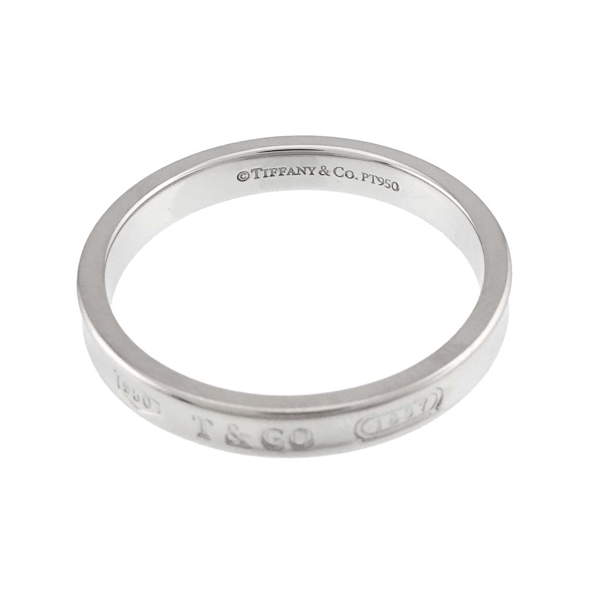 1837 Narrow Ring Pt Platinum size7.25-7.5(US)