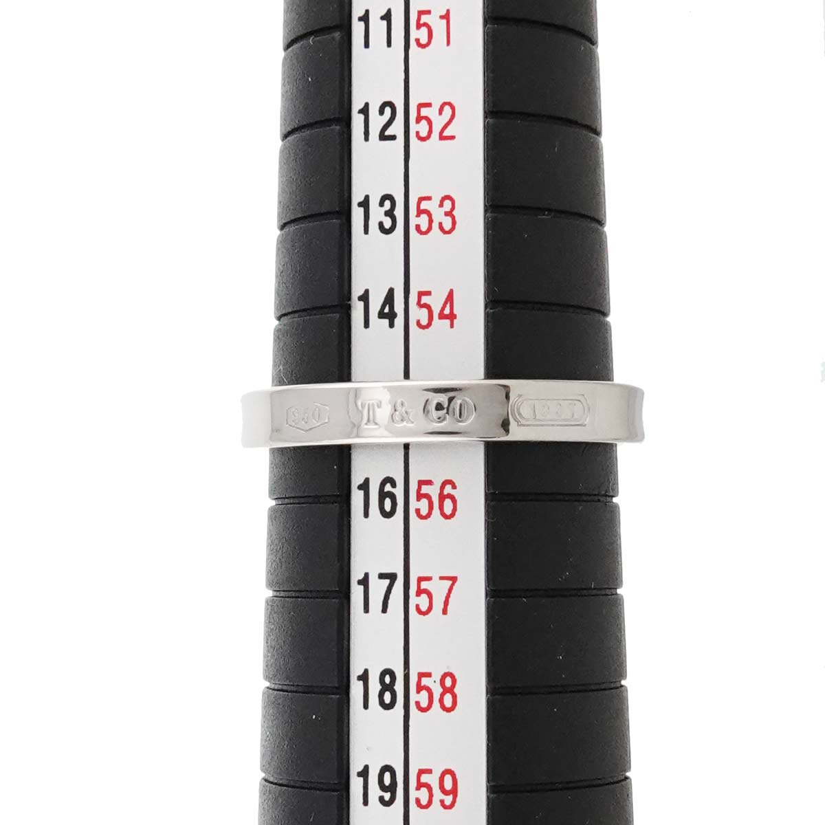 1837 Narrow Ring Pt Platinum size7.25-7.5(US)