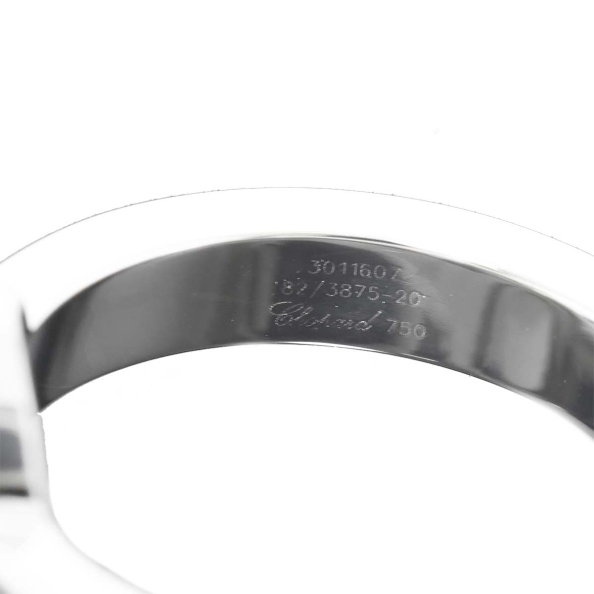 Happy Diamond Ring 18K WG 750 Size6(US)