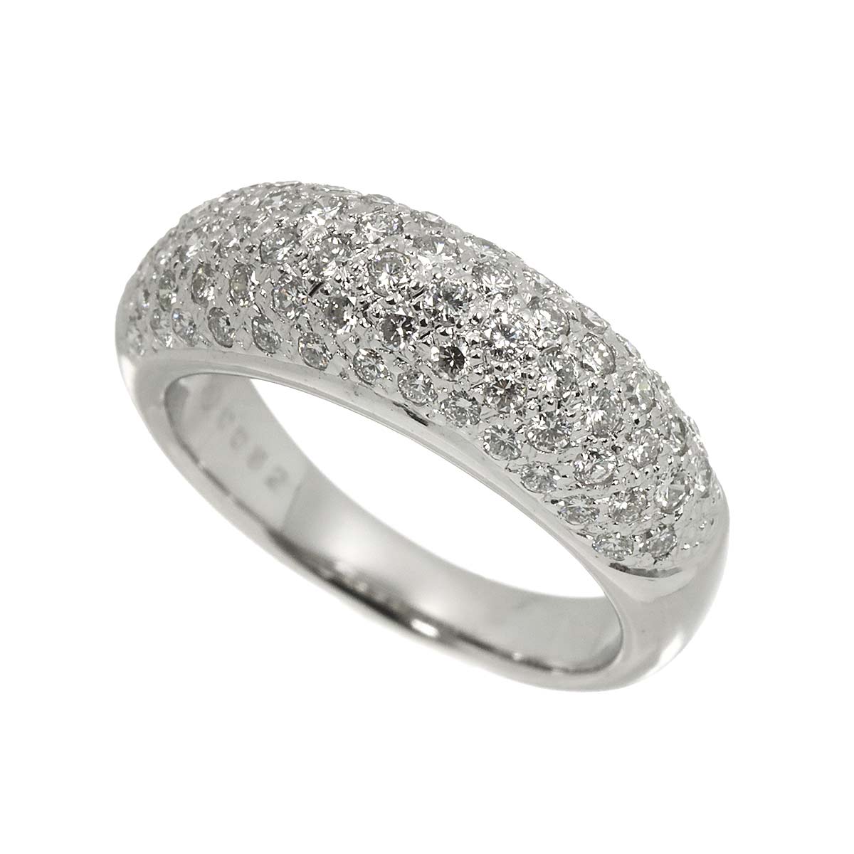 Diamond 0.82ct Ring 18K WG 750 Size4.75-5(US)
