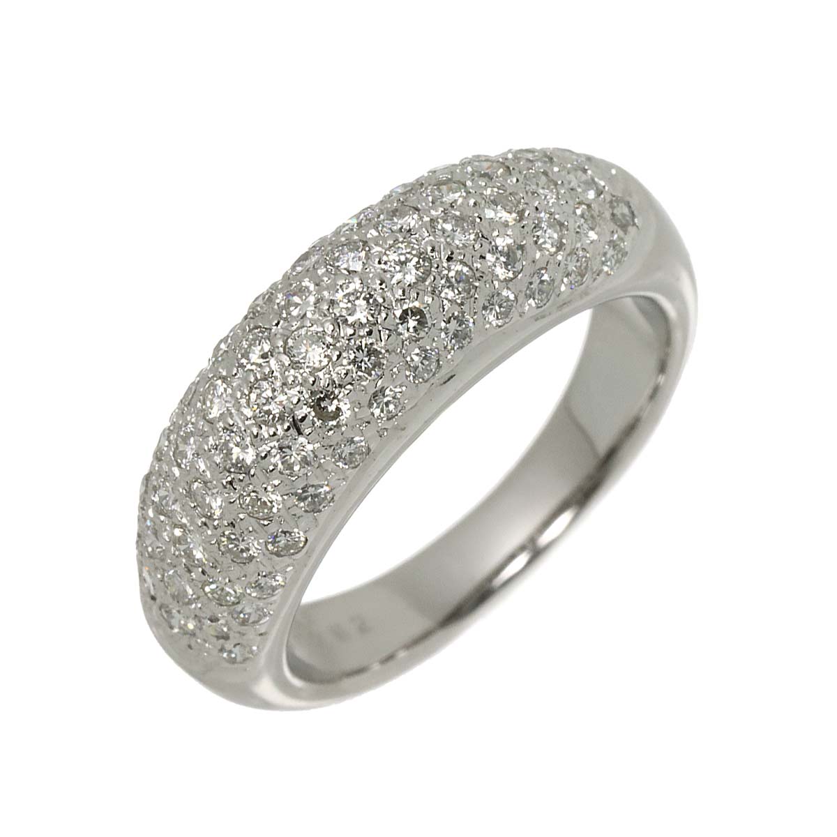 Diamond 0.82ct Ring 18K WG 750 Size4.75-5(US)