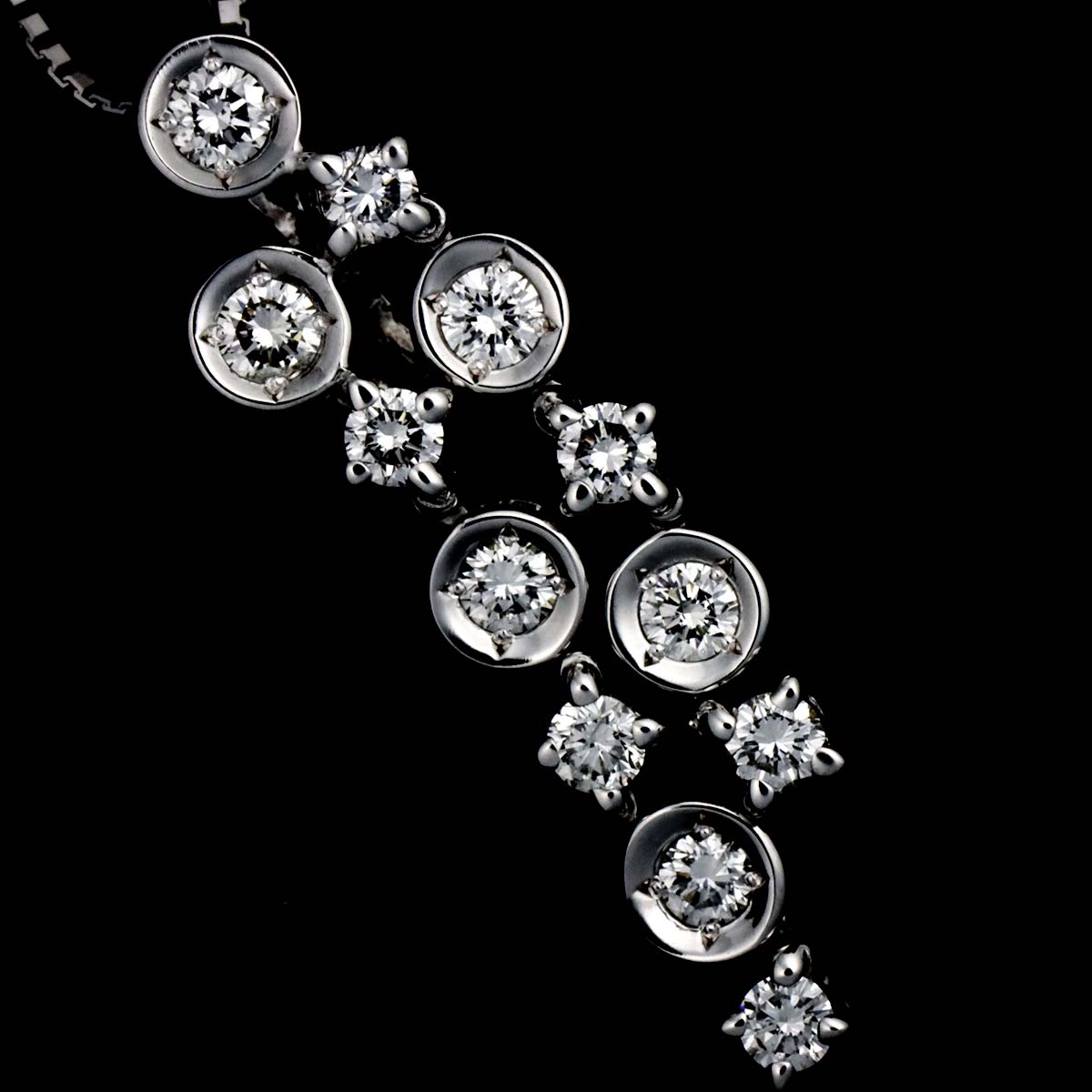 Diamond 0.50ct Necklace White Gold 750