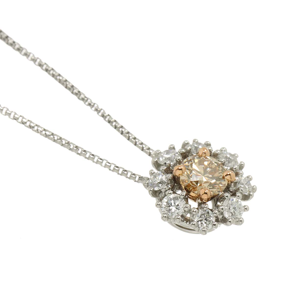 BrownDiamond 0.30ct Diamond 0.30ct Necklace 18K BD 750 Pt