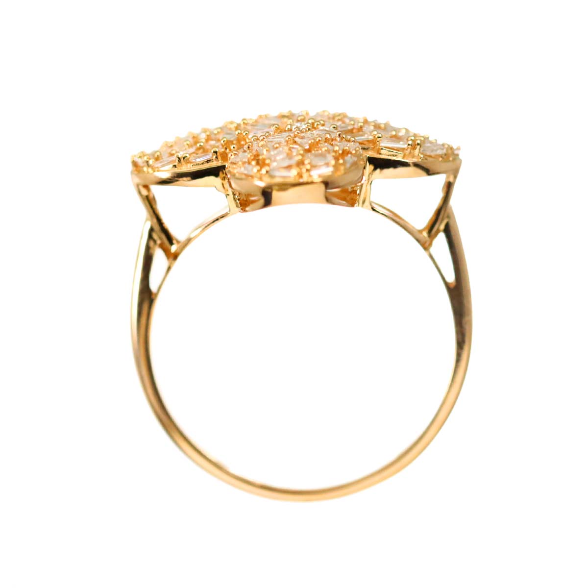 Diamond 0.50ct Ring 18K PG Pink Gold 750 Size7.5(US)