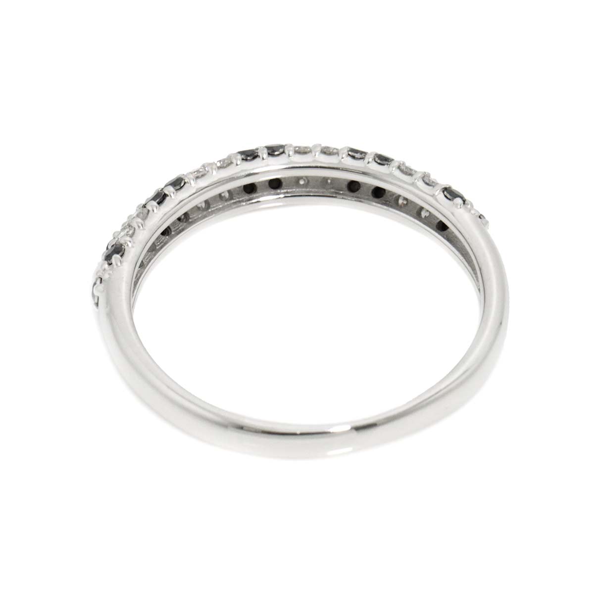 Diamond 0.51ct Ring 18K K18 WG White Gold size6.25-6.5(US)