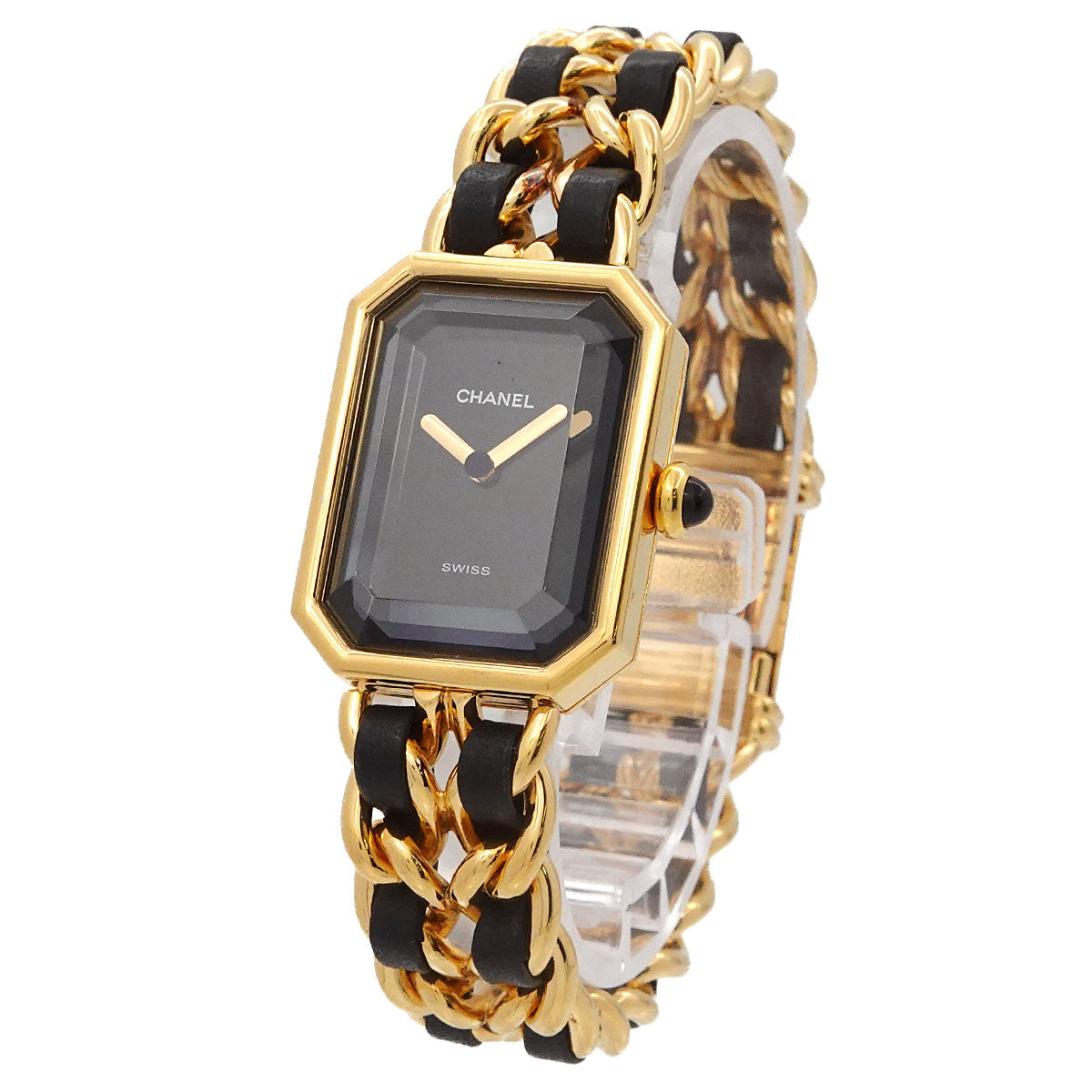 Premiere Size M H0001 Vintage Quartz Black Dial Ladies Watch