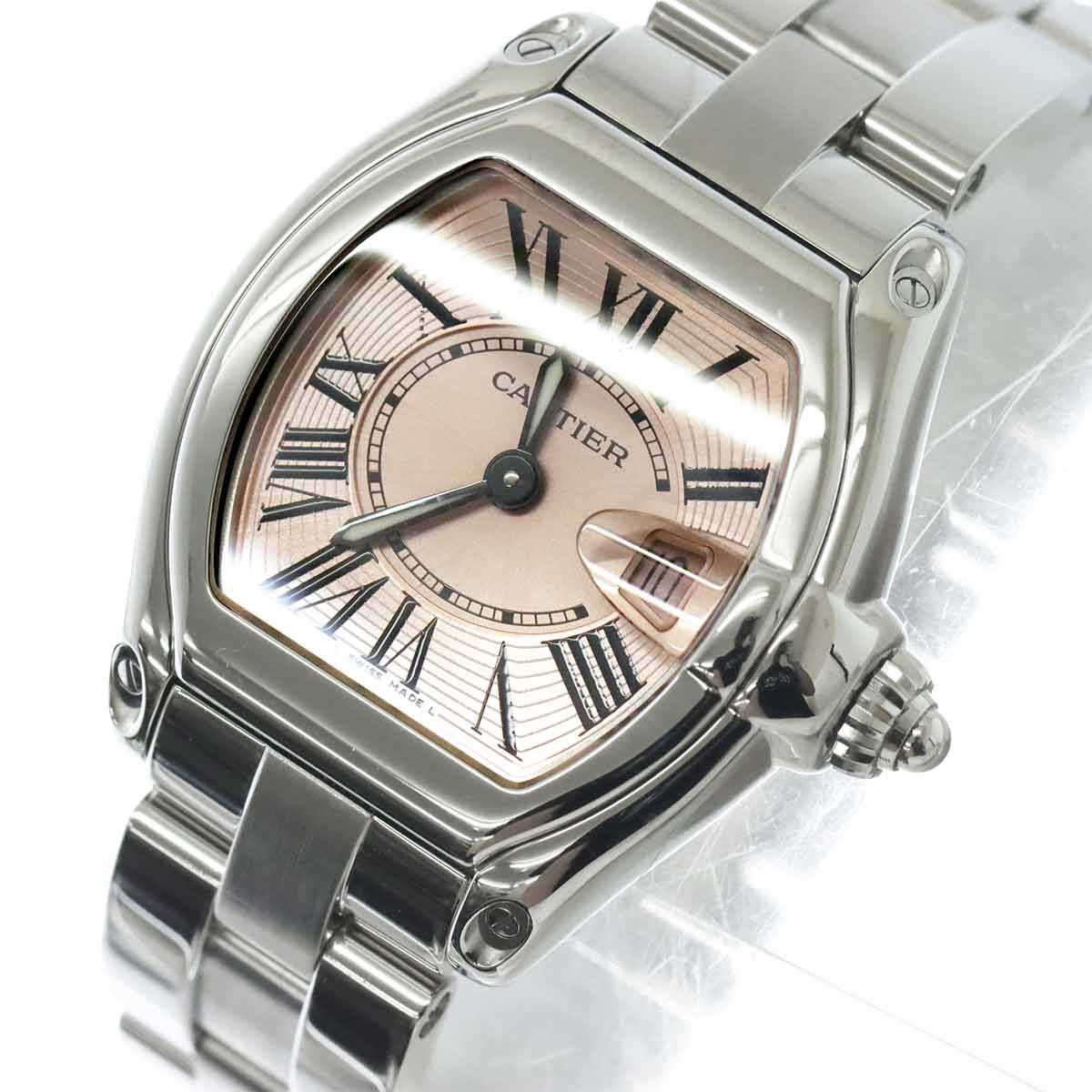 Roadster W62017V3 Date Quartz Pink Dial Ladies Watch
