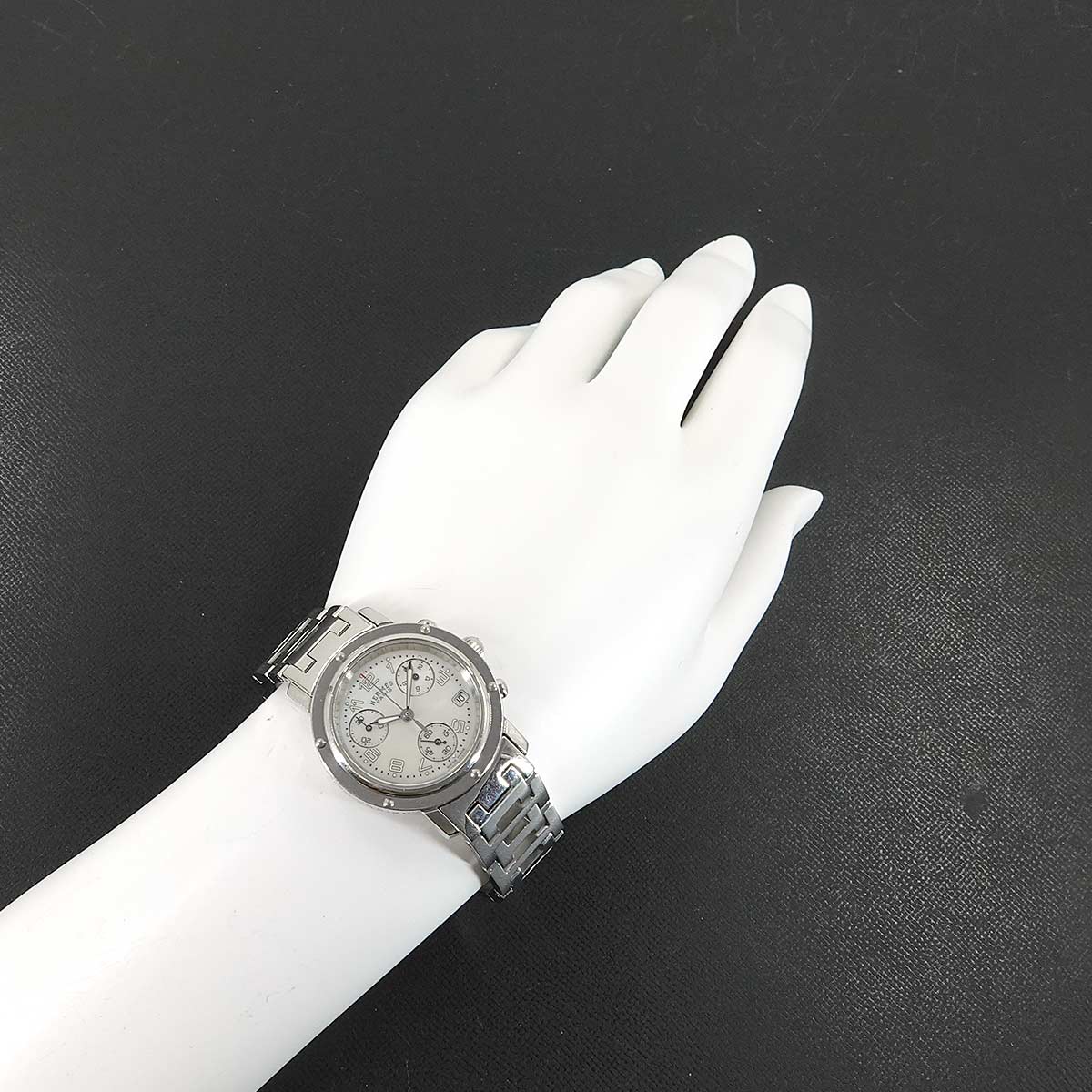 Clipper Chronograph CL1 310 Date White Shell Dial Ladies