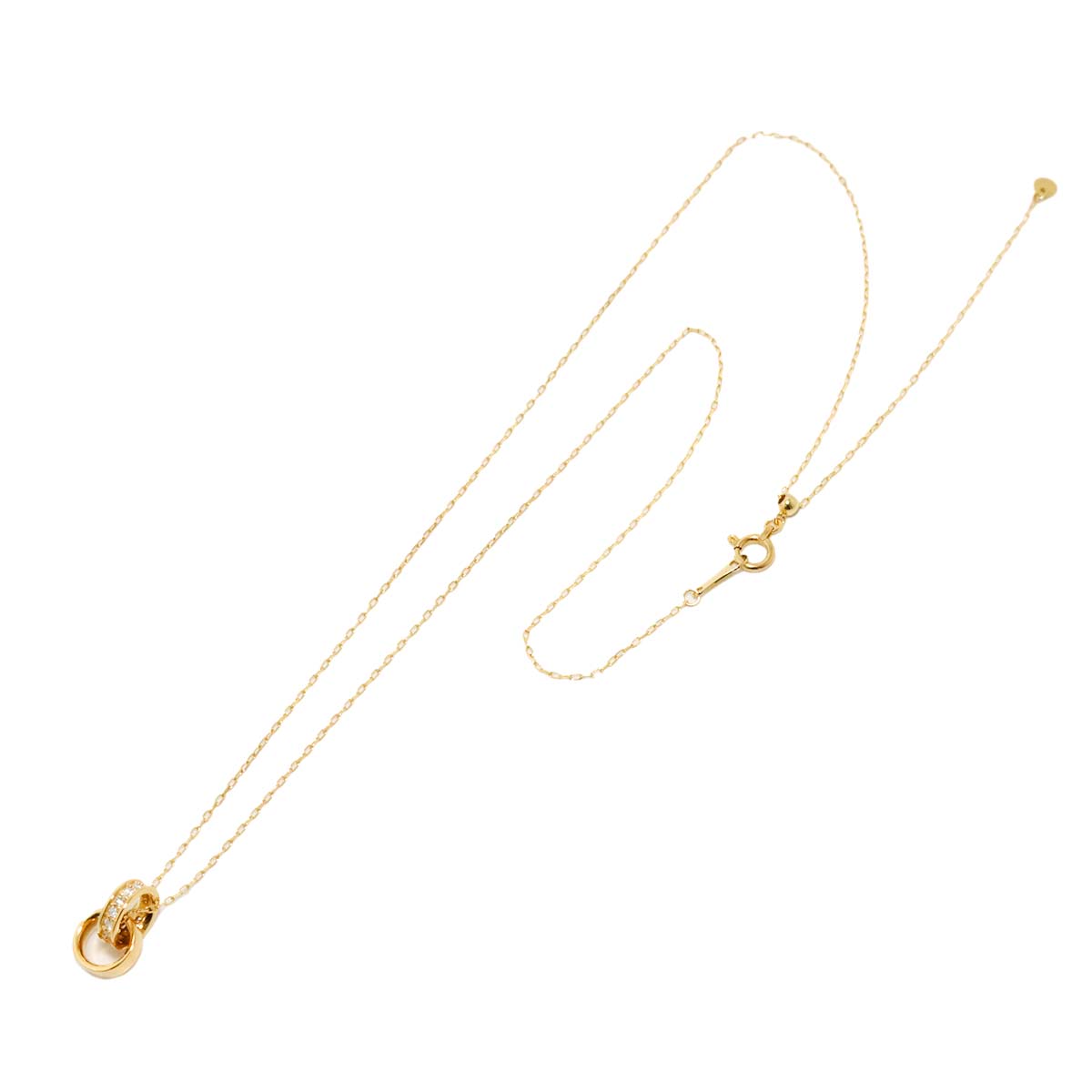 Diamond 0.15ct Necklace 18K YG Yellow Gold 750