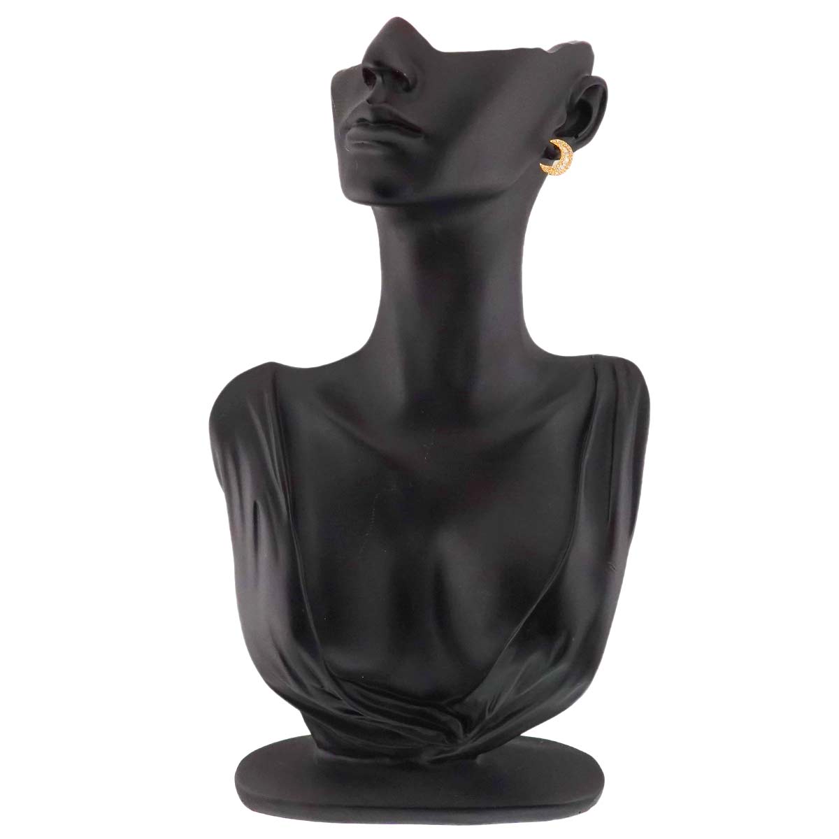 Diamond 0.30ct/0.30ct Earrings Pierced 18K YG Yellow Gold 750